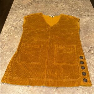 Madewell Mustard‎ Corduroy Dress